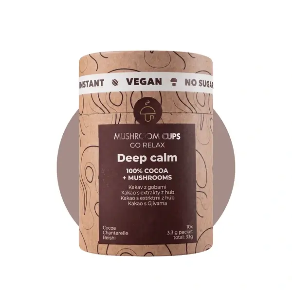 Mushroom Cups Go Relax: cacao biologico con reishi in bustine monodose